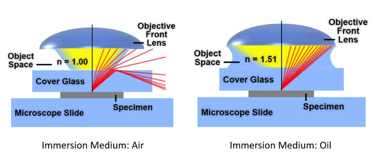 A comparison of immersion mediums